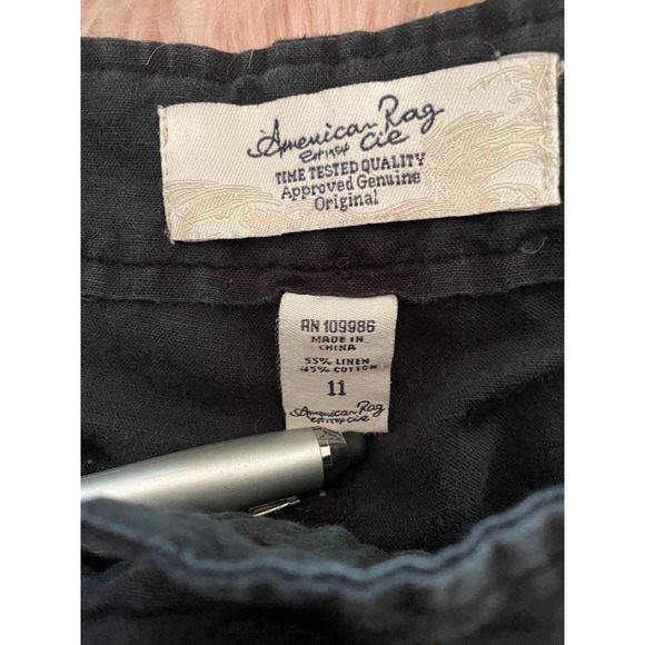 Juniors Lot of 2 Shorts Size 11 Both Black American Rag Union Bay - Picture 8 of 15